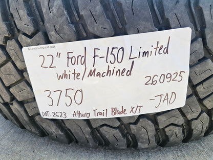 22" Ford F-150 LIMITED OEM 3750 white rims wheels Expedition SET