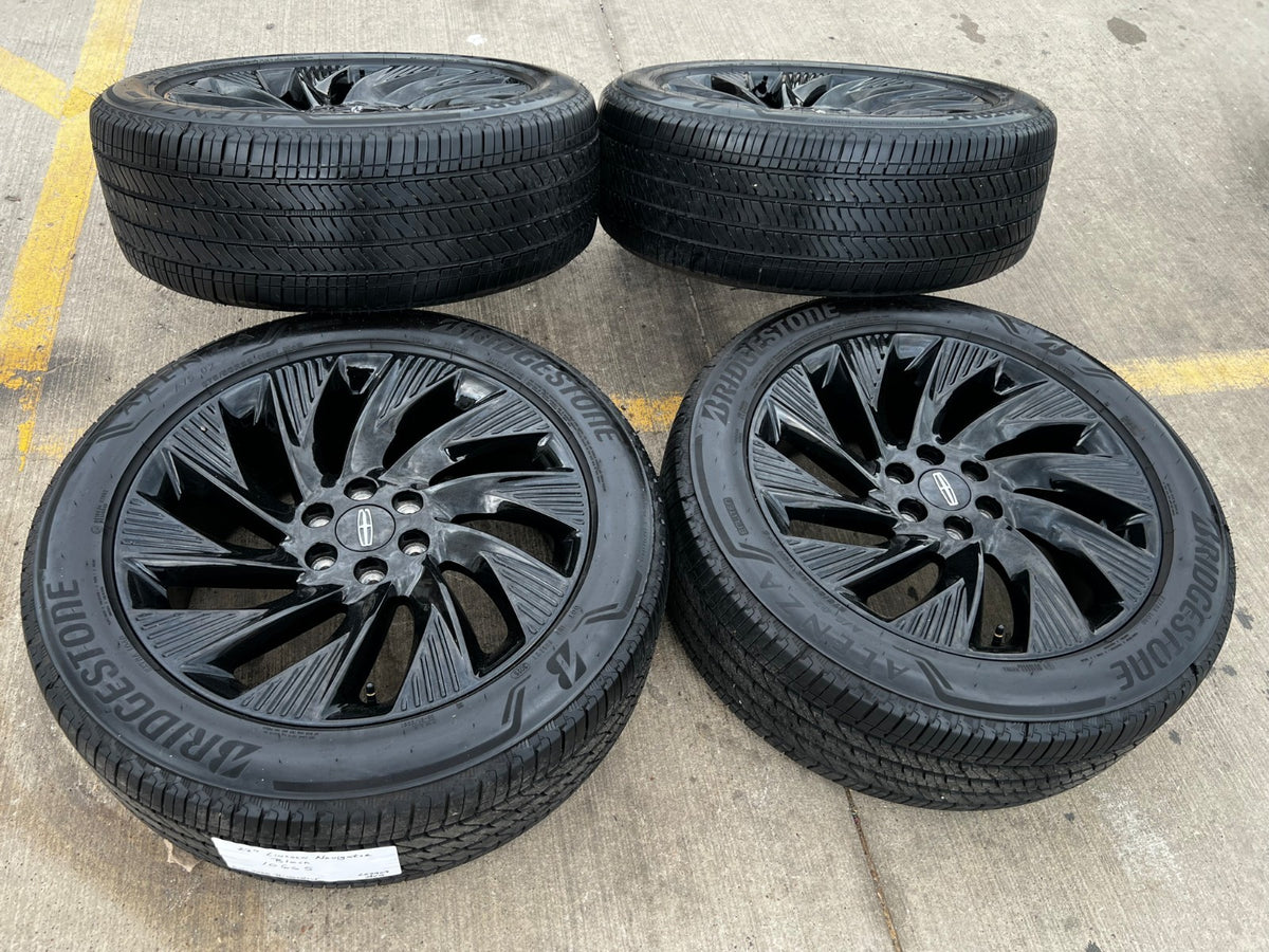 22" Lincoln Navigator OEM 10665 rims wheels BLACK LABEL 2026 2027 BRIDGESTONE