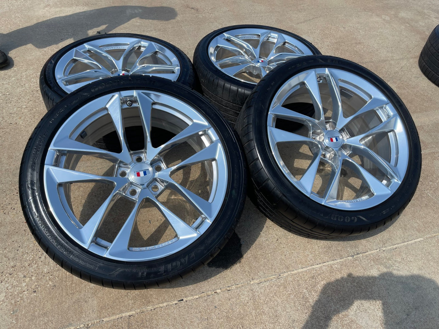 20" Chevy Camaro SS OEM wheels rims 200239 200240 tires GOODYEAR SET