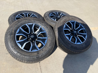 17" Toyota Tacoma 4Runner OEM 75259 wheels rims black TRD FJ SET MICHELIN NEW