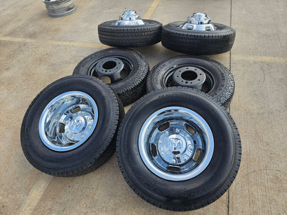 17" Dodge Ram 3500 Dually Laramie 8x200 wheels rims 2703 2704 OEM tires