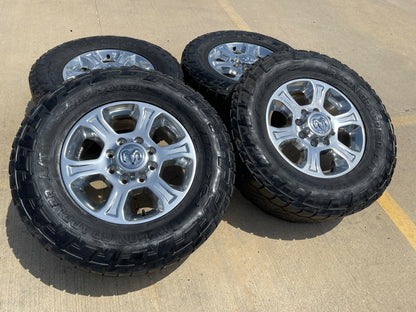 18" Ram 2500 3500 Laramie Power Wagon OEM wheels rims 2692 SET NITRO 34"