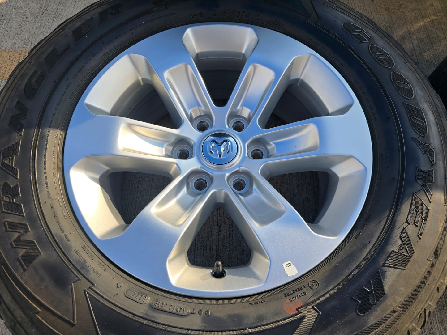 18" Dodge Ram 1500 OEM wheels rims 2672 tires GOODYEAR