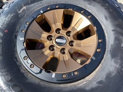 17" Ford F-150 Raptor OEM BEADLOCK 10114 BRONZE rims wheels tires BFG 37" NEW