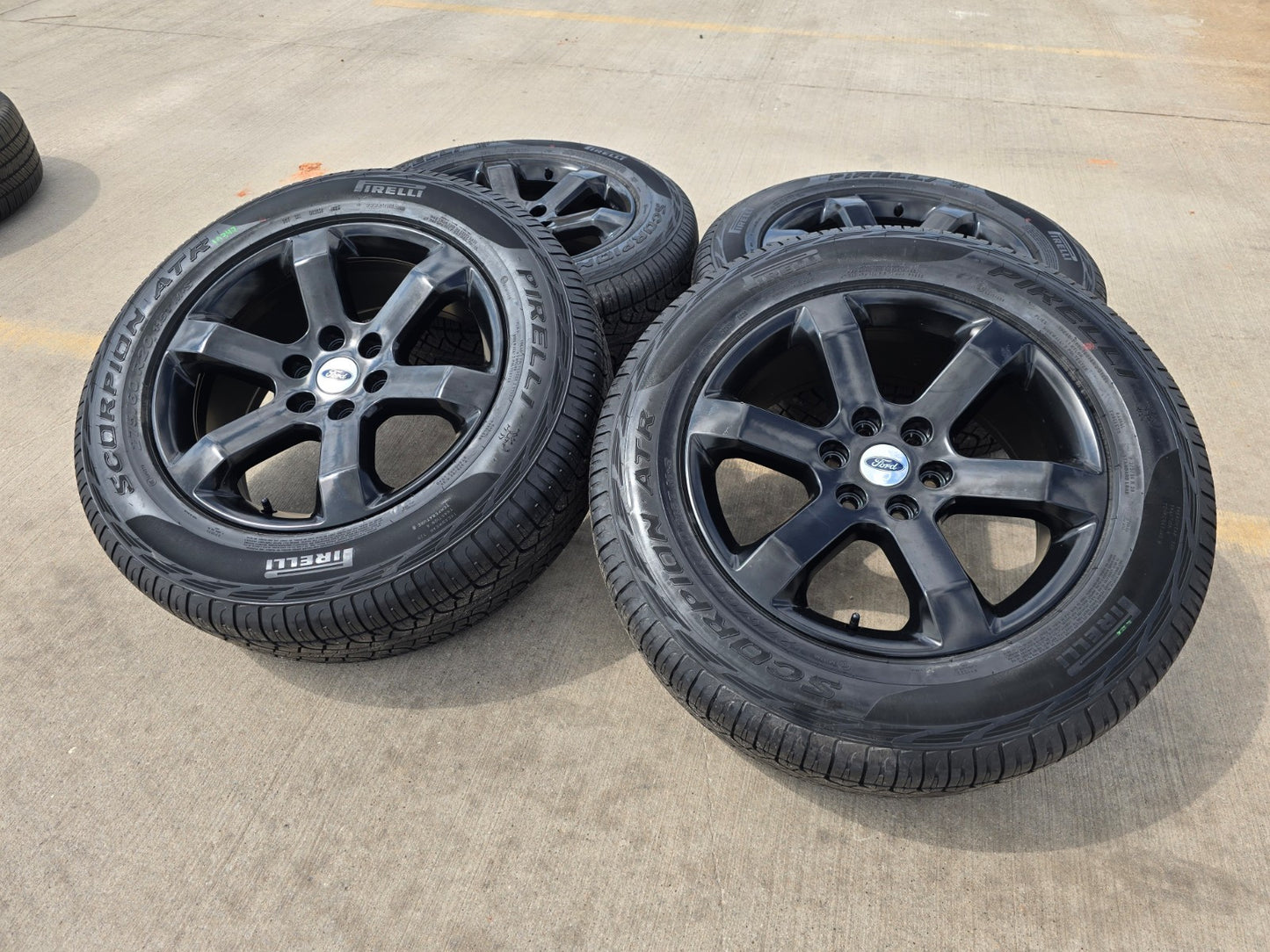 20" Ford F-150 OEM rims wheels BLACK 10347 Expedition PIRELLI A/TR NEW