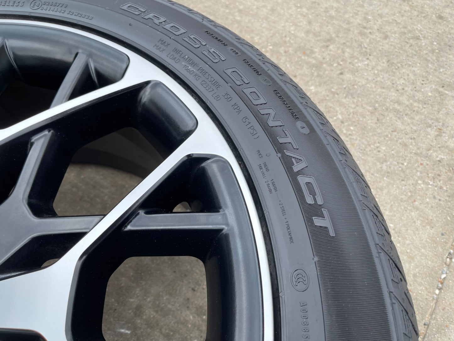 21" Jeep Grand Cherokee L OEM wheels rims 9291 Durango tires SET CONTINENTAL NEW