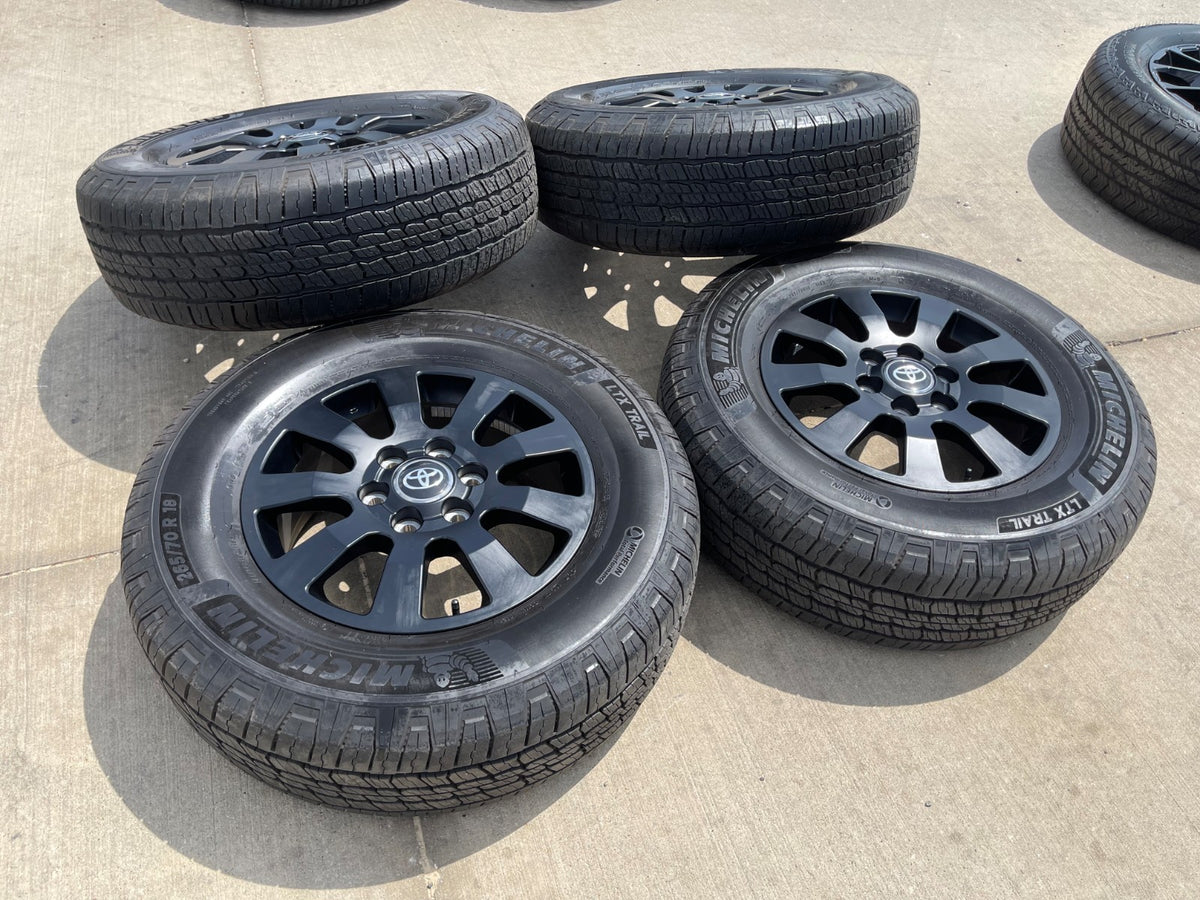 18" Toyota Land Cruiser OEM TRD wheels rims 95952 75304 Tundra Sequoia MICHELIN