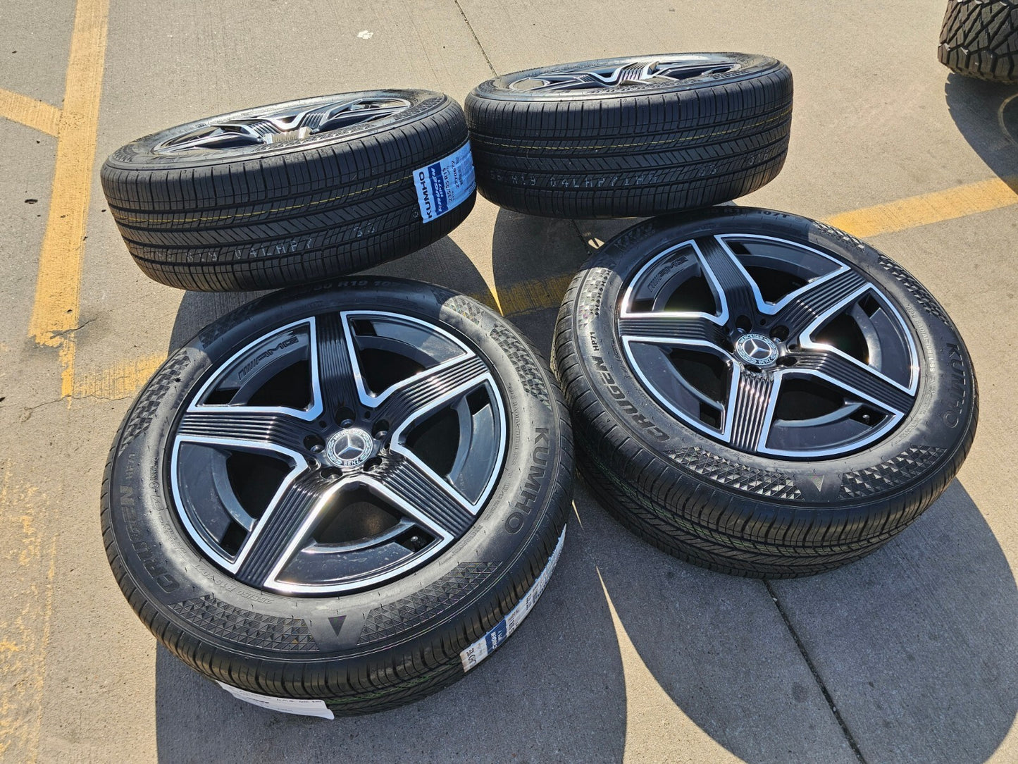 19" Mercedes GLC300 AMG C E S Class OEM 85911 85912 wheels rims tires NEW