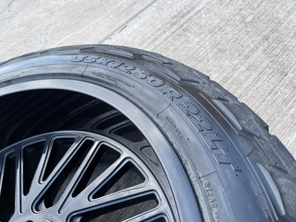 22x12 TIS 553B Chevy Silverado Ford F-150 RAM wheels rims 6x139 6x135