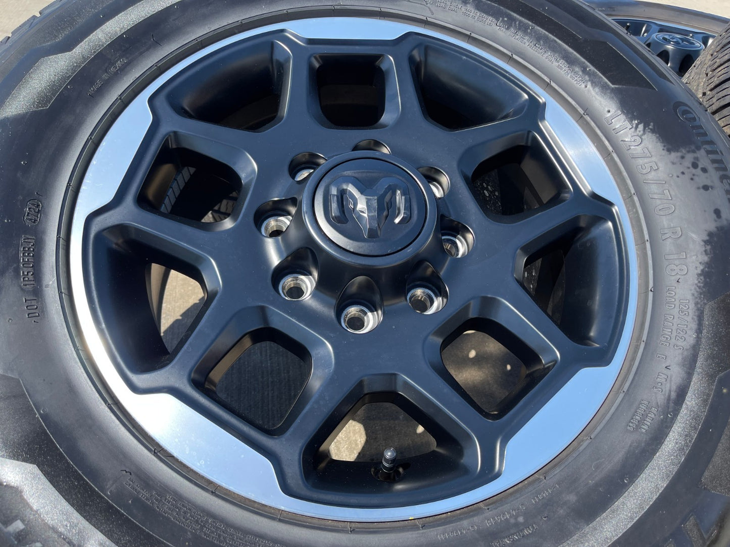 18" Dodge RAM 2500 3500 OEM 68629288 wheels rims tires CONTINENTAL