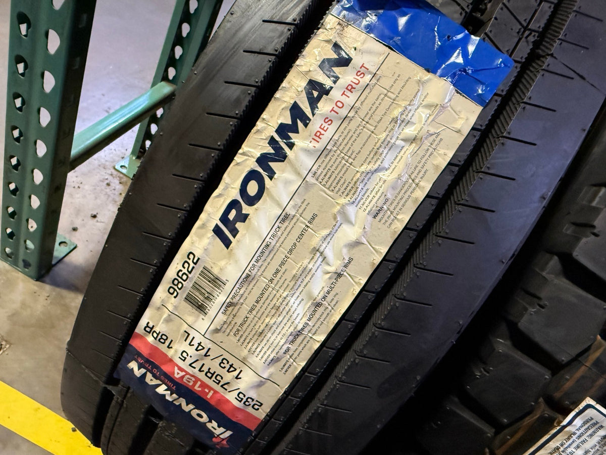 (1) 235/75/17.5 Ironman I-19A 235/75R17.5 143L 18 Ply LR J tire NEW