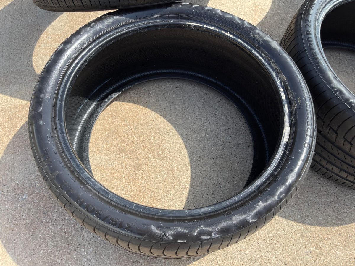(2) 275/35/22 + (2) 315/35/22 Continental Premium Contact 6 104Y XL tires