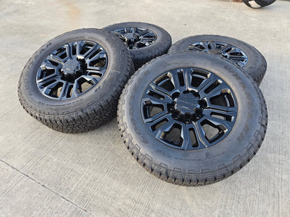20" GMC Sierra Chevy 2500 OEM 5957 BLACK DIAMOND wheels rims 2024 2025 NEW