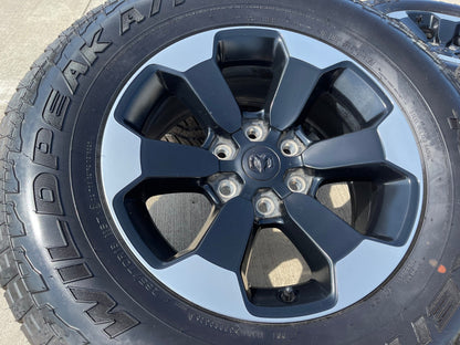 18" Dodge Ram 1500 Rebel Black OEM wheels rims 2671 tires FALKEN A/T3 NEW