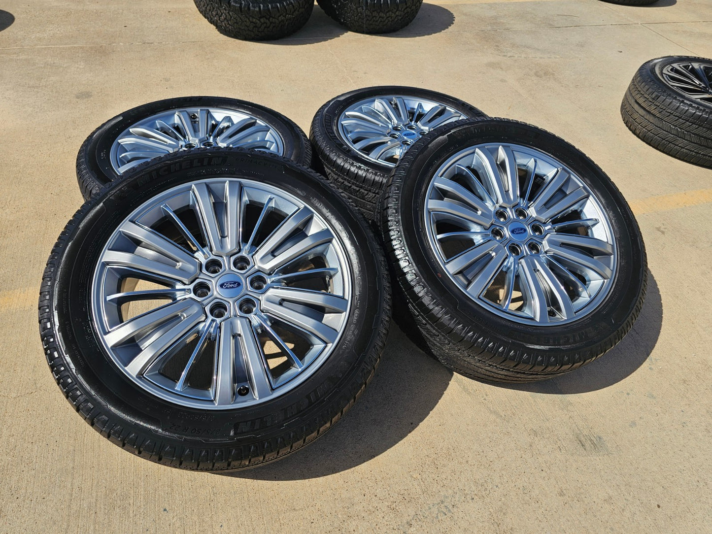 22" Ford F-150 LIMITED OEM rims wheels 10622 SET Expedition 2025 2026 MICHELIN