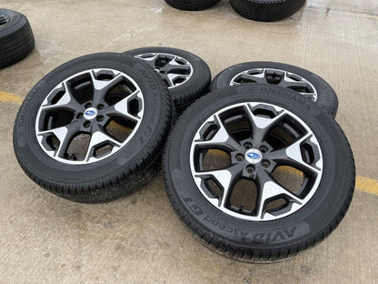17" Subaru XV Crosstrek OEM 68855 wheels rims tires 2022 2023 2024 2025 2026