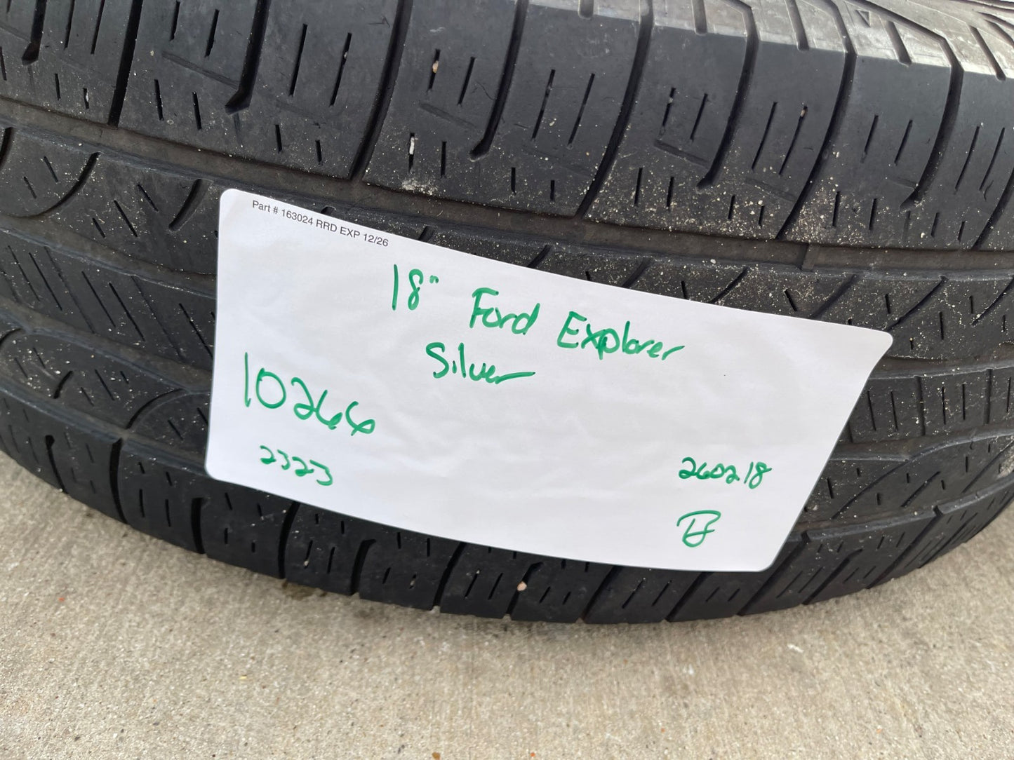 18" Ford Explorer OEM 10266 rims wheels 2021 2022 2023 2024 2025 2026