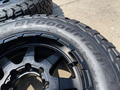 18x9 18" VOXX GFX TR12 wheels rims 8x165 8x6.5 Chevy GMC Ram 2500 3500 BFG KO3