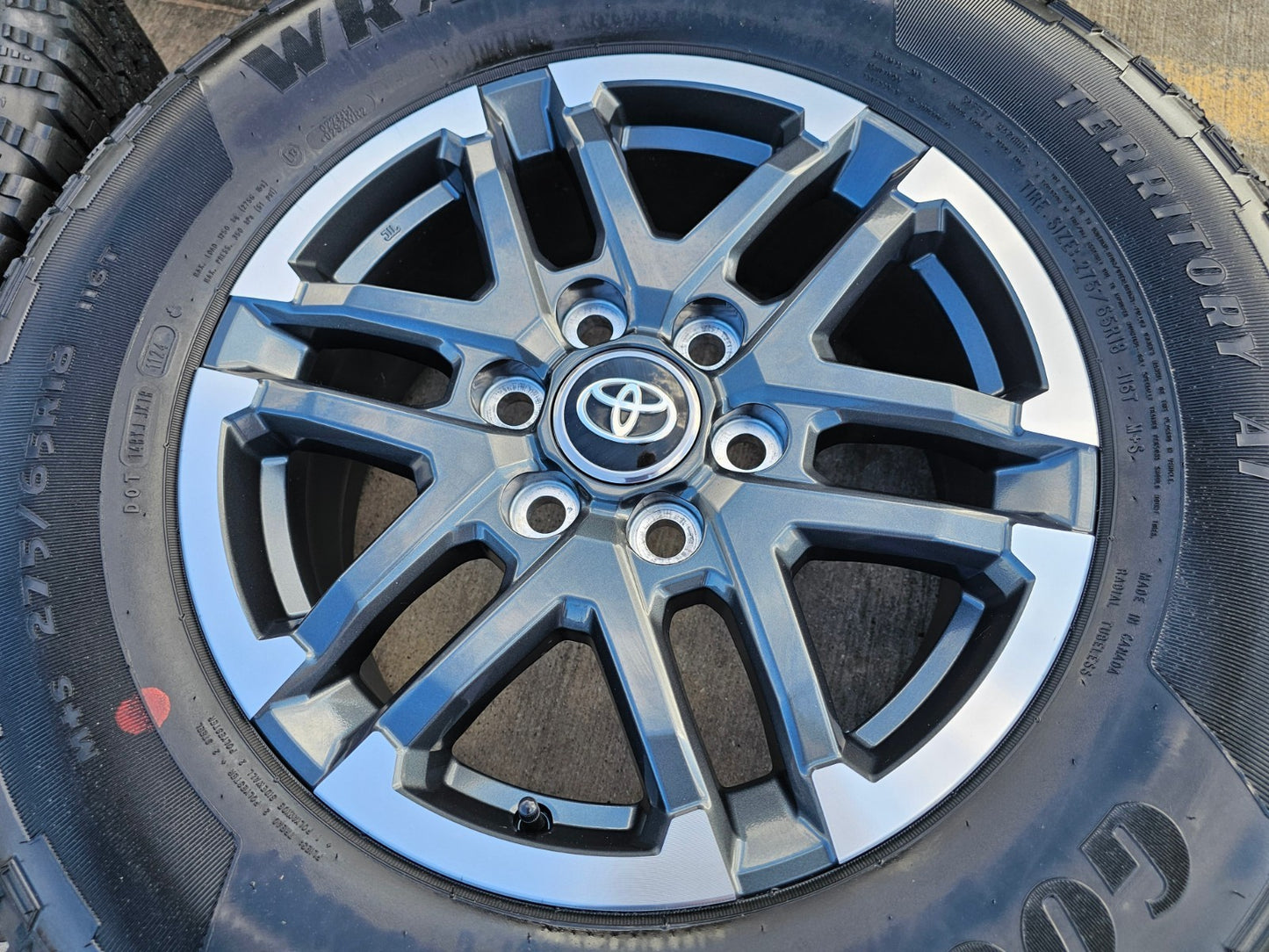 18" Toyota Tacoma 4Runner TRD OEM 10641 wheels rims 2024 2025 2026 NEW GOODYEAR