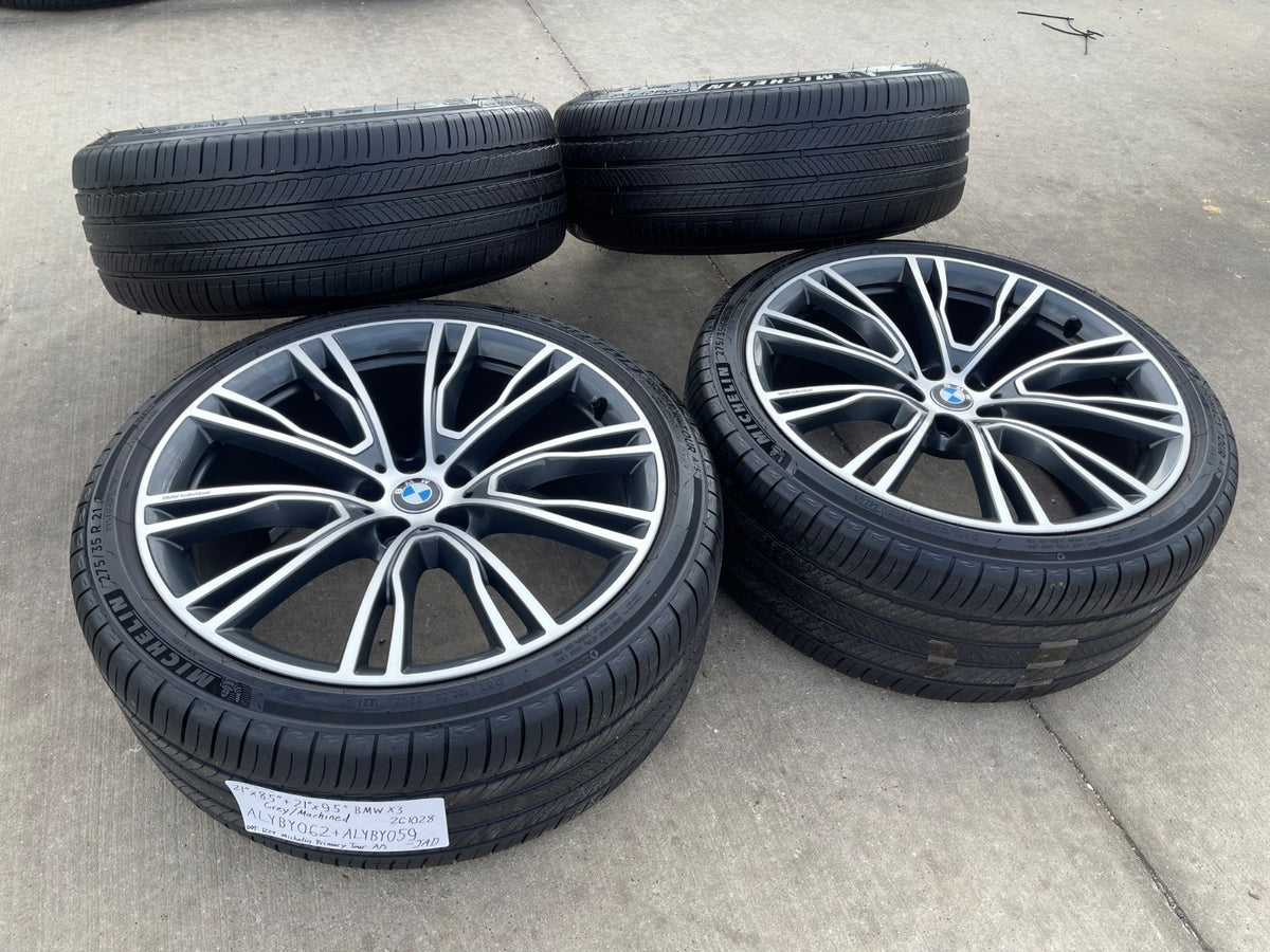 21" BMW X3 X4 OEM 86365 86368 Series Style 7261 wheels rims X3M X4M MICHELIN