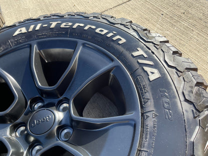 (4) 17" Jeep Wrangler Rubicon OEM 96226 wheels rims Gladiator BFG KO2 NEW 2026