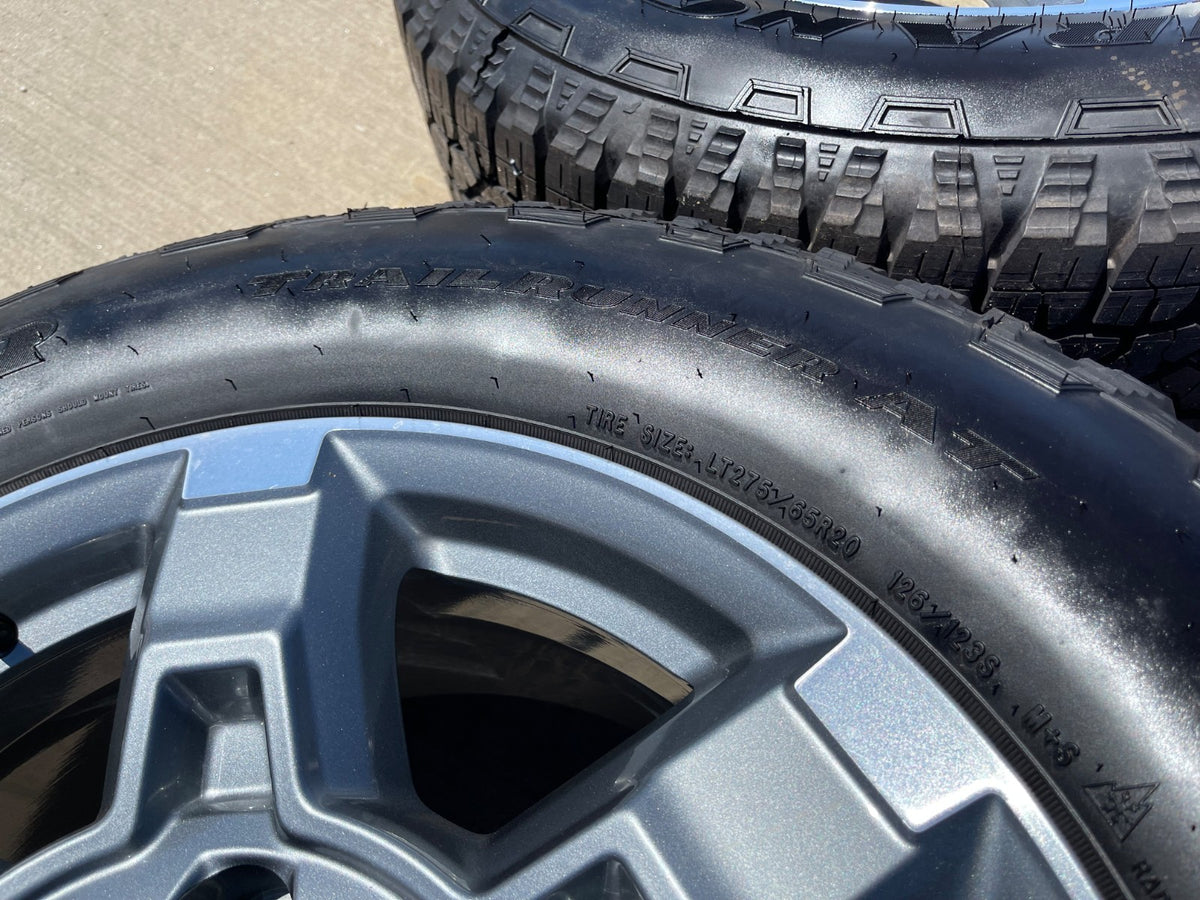 20" GMC Sierra AT4X 2500 3500 OEM wheels rims 94038 5188 Chevy Silverado SET NEW