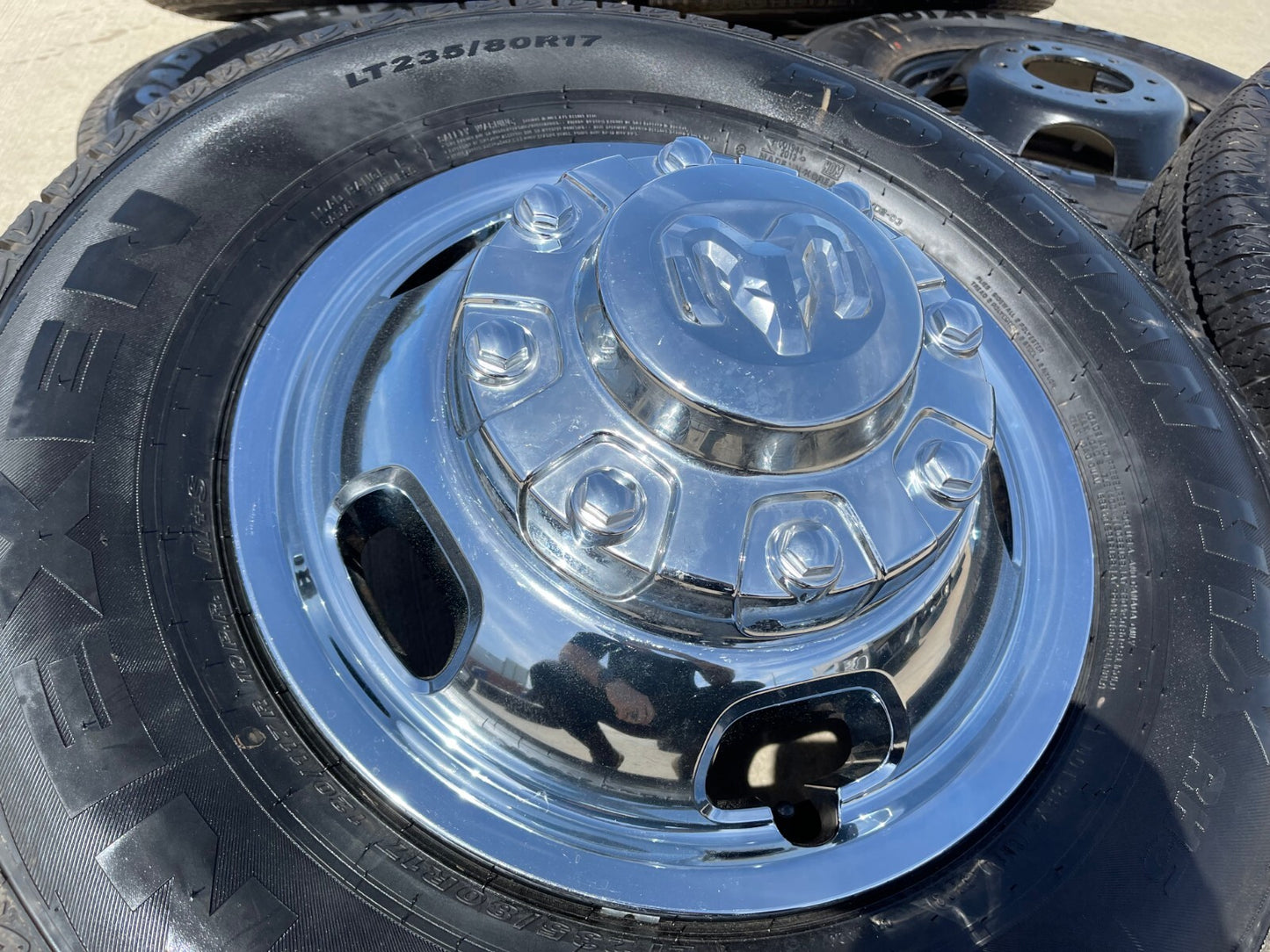 17" Dodge Ram 3500 Dually 8x200 wheels rims 2703 2704 OEM 2024 2025 2026 NEW