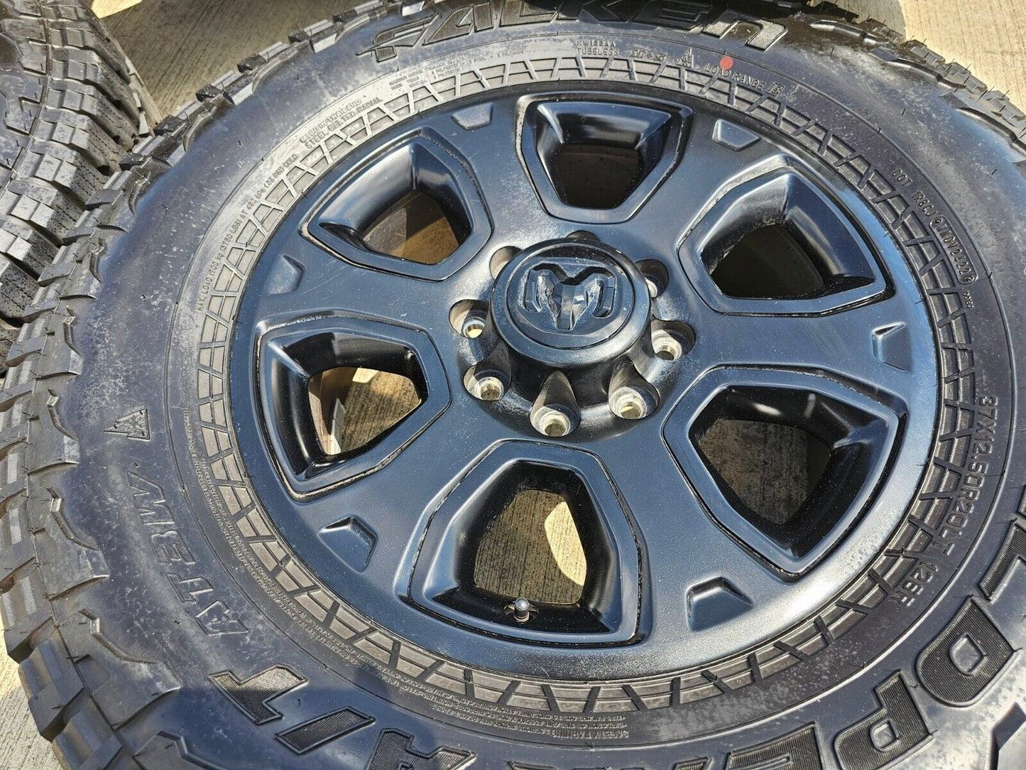 20" Dodge Ram 2500 3500 OEM 2477 wheels rims 2017 2018 2021 2022 2023 FALKEN 37"