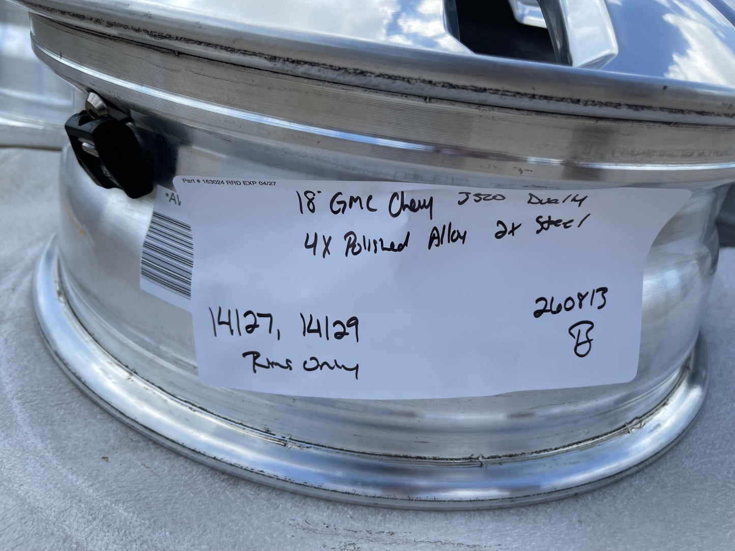 18" Chevy Silverado GMC Sierra 3500 Dually rims wheels OEM 14127 14129 SET 2026
