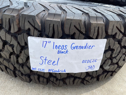 17" INEOS Grenadier OEM wheels rims tires 2023 2024 2025 2026 2027 NEW BFG KO2