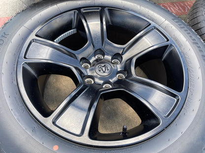 20" Dodge Ram 1500 OEM LIMITED Black 2676 2723 wheels rims NEW HANKOOK A/T2