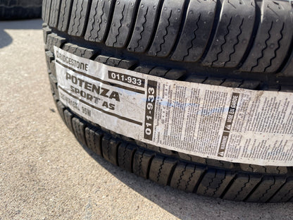 (1) 225/45/18 Bridgestone Potenza Sport A/S tire single 95W M+S 225/45R18 NEW