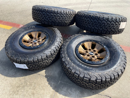 17" Ford F-150 Raptor OEM BEADLOCK 10114 BRONZE rims wheels tires BFG 37" NEW
