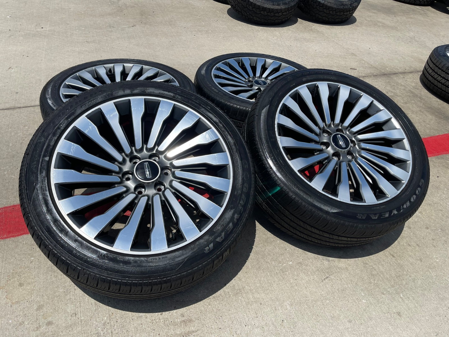 22" Lincoln Navigator OEM 10178 rims wheels BLACK LABEL SET DISCOUNTED