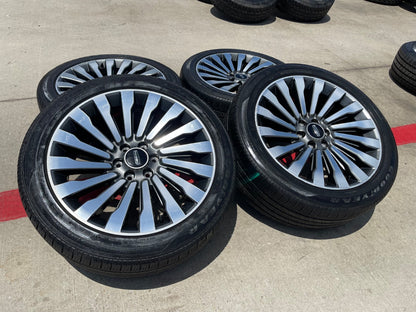 22" Lincoln Navigator OEM 10178 rims wheels BLACK LABEL SET DISCOUNTED