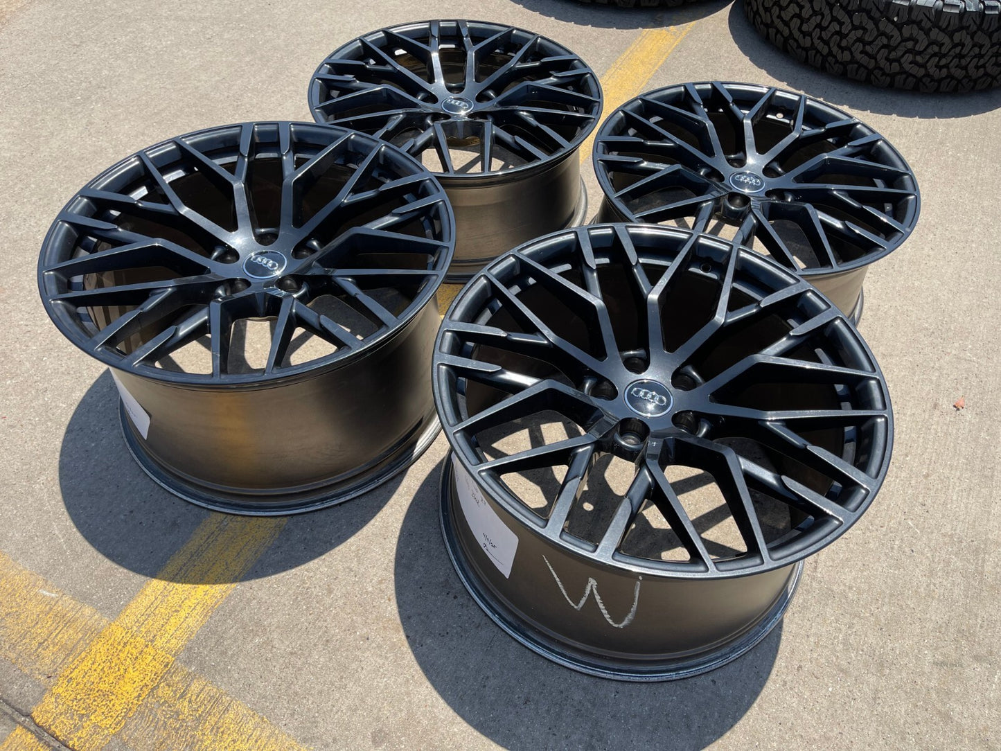 20" Audi R8 V10 OEM black wheels rims RS5 RS6 RS7 S5 A6 S5 S6 S7 59007 59008 NEW