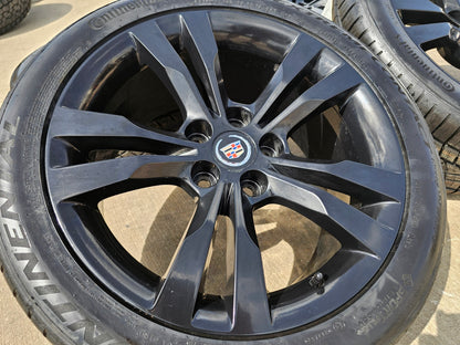 18" Cadillac CTS V wheels rims OEM black 4716 4717 4719 4720 SET CONTINENTAL NEW