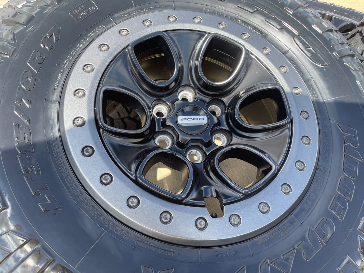 17" Ford F-150 Raptor OEM BEADLOCK rims wheels 10459 95210 SET NITRO 35" NEW
