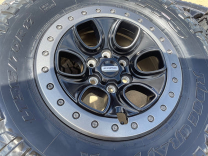 17" Ford F-150 Raptor OEM BEADLOCK rims wheels 10459 95210 SET NITRO 35" NEW