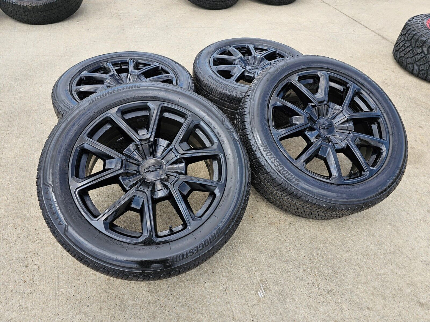 22" Chevy Tahoe Silverado RST OEM black 14035 wheels rims tires