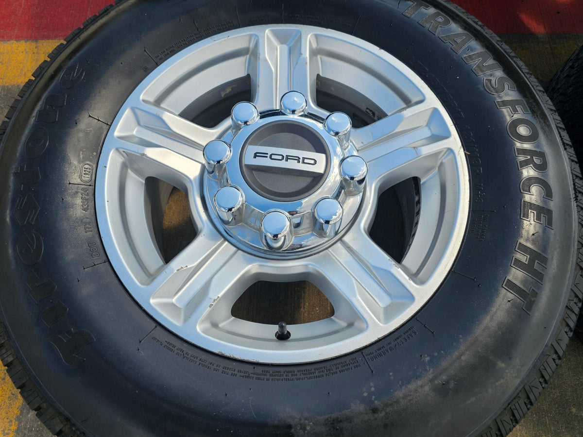 17" Ford F-250 F-350 OEM 10096 wheels rims tires FIRESTONE H/T SET