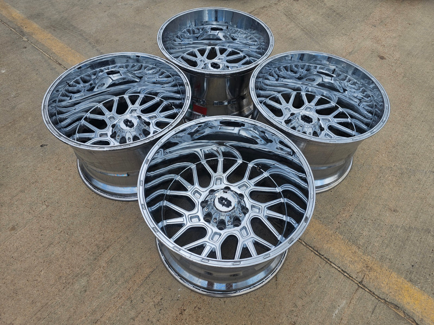 22" 22x14 Vision 404 Brawl Dodge RAM Chevy 2500 3500 wheels rims SET 8x165 8x6.5