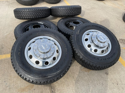 17" Dodge Ram 3500 Dually Laramie 8x200 wheels rims 2701 2702 OEM GOODYEAR