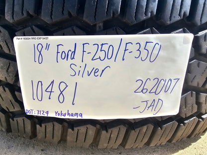 18" Ford F-250 F-350 Lariat FX-4 wheels rims SET OEM RIM# 10481 FITS 2006-2027