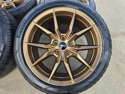 19" Ford Mustang GT Dark Horse OEM 95839 95840 wheels rims BRONZE 2026 2027 NEW