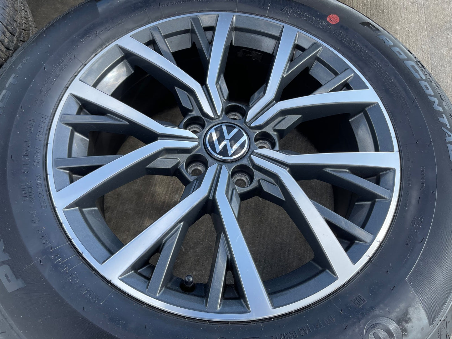 17" VW Tiguan OEM 70037 wheels rims tires 2020 2021 2022 2023 2024 2025 2026
