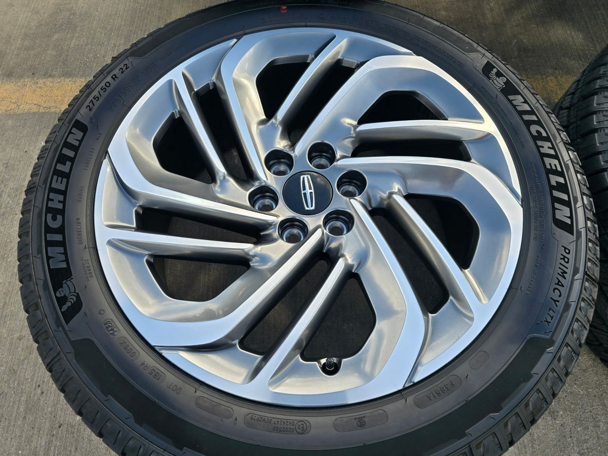 22" Lincoln Navigator OEM 94225 rims wheels BLACK LABEL 2025 2026 2027 SET NEW