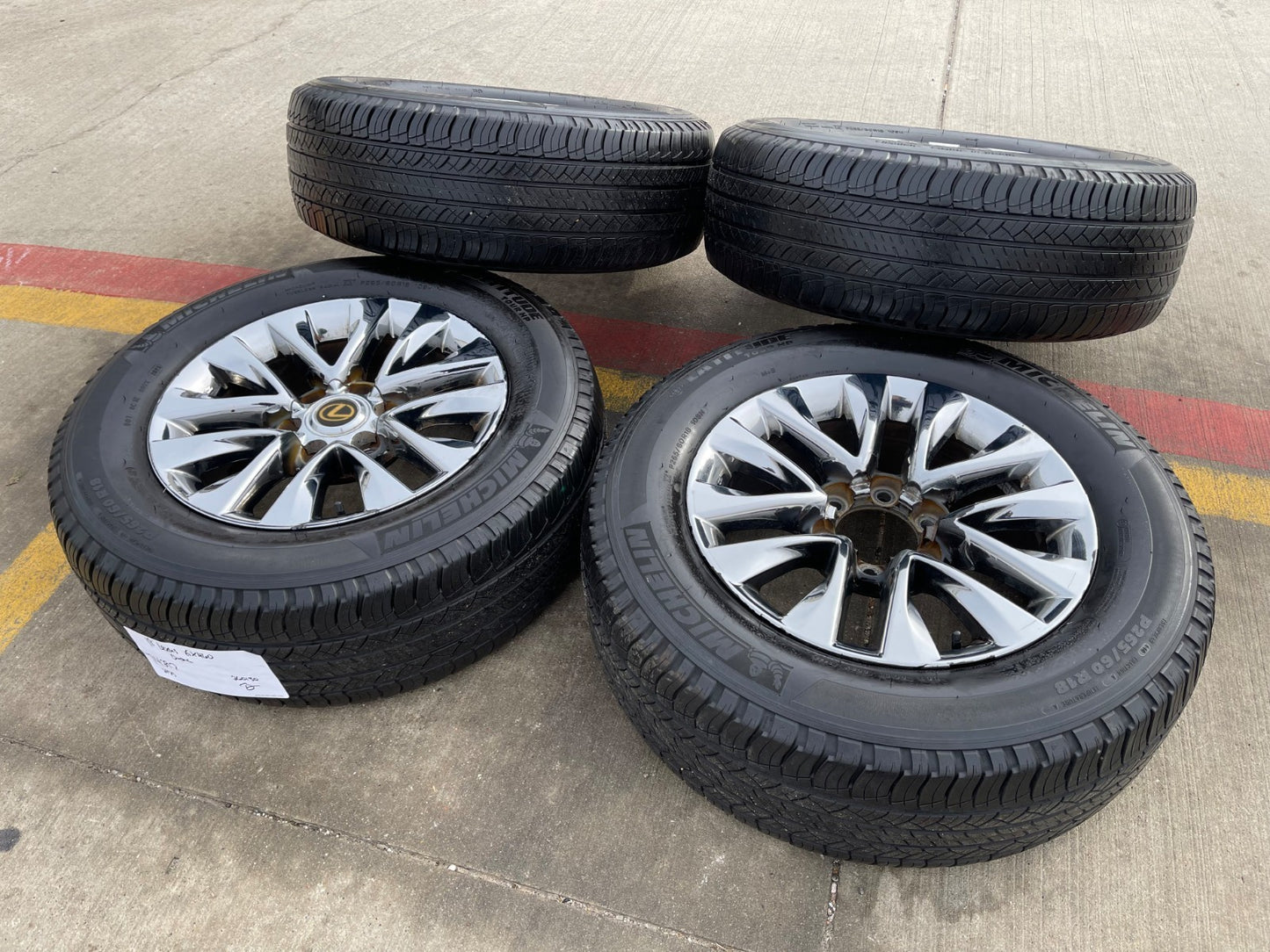 18" Lexus GX460 GX470 Tacoma 4Runner OEM 74297 CHROME wheels rims MICHELIN