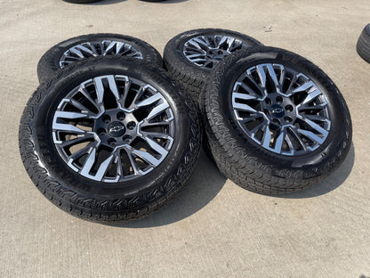 20" Chevy Silverado Z71 GMC Sierra Canyon OEM wheels rims 2025 2026 2027 SET
