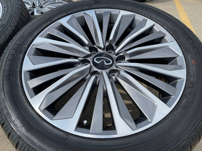 22" Infiniti QX80 QX56 Nissan Titan Armada OEM wheels rims tires 2024 2025